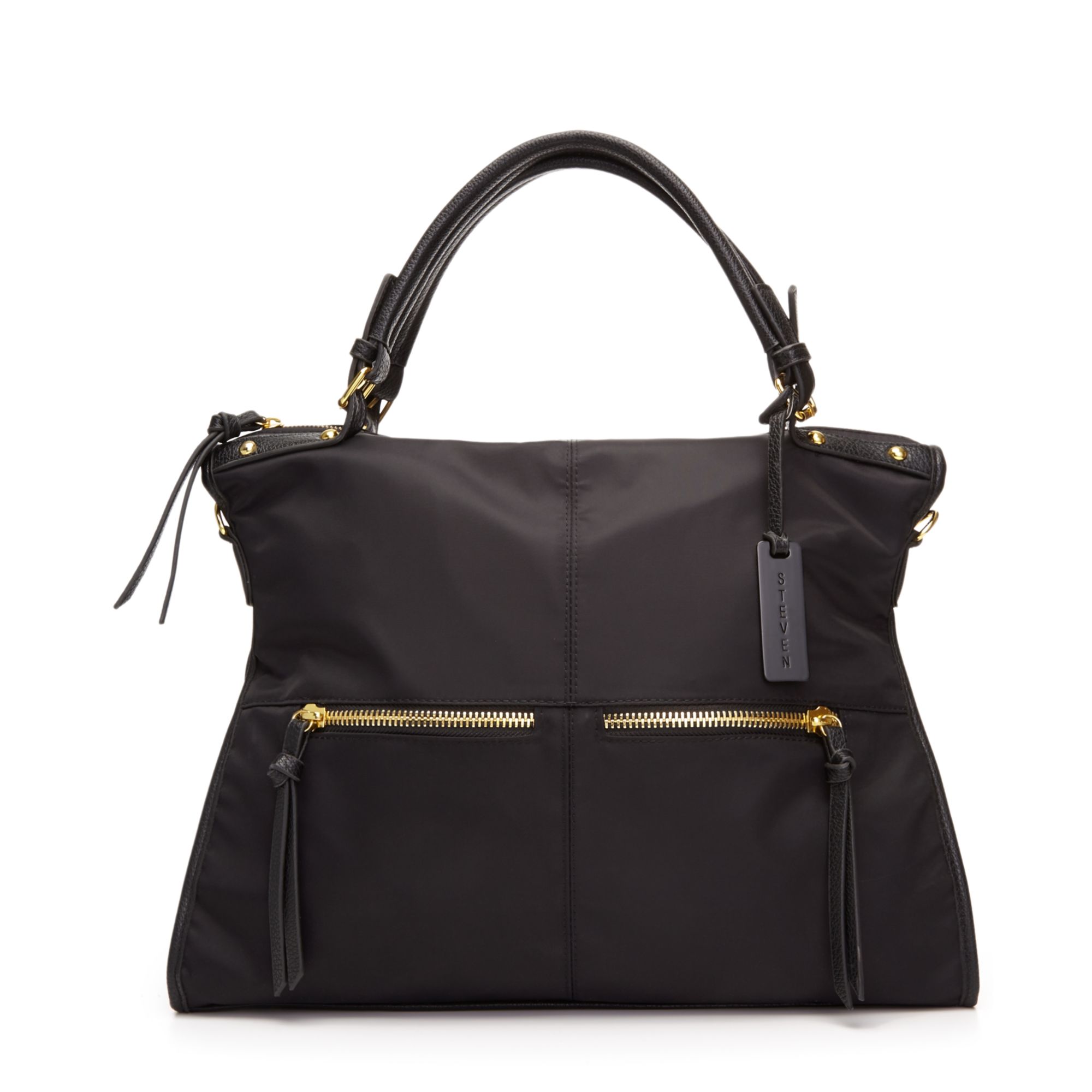 Lyst Steven By Steve Madden Handbag Nylon Tote In Black Gallery