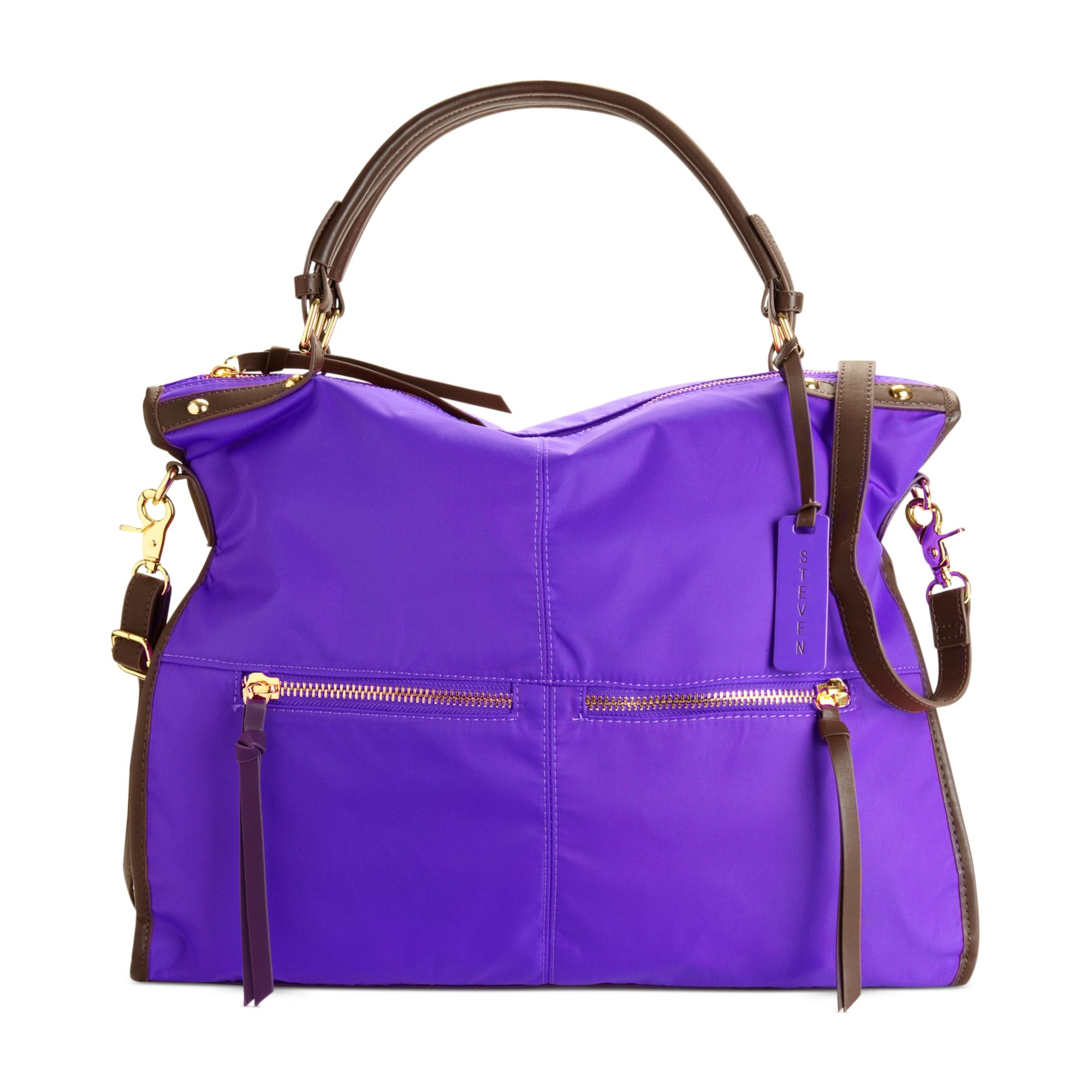Lyst Steven By Steve Madden Handbag Nylon Tote In Purple Gallery