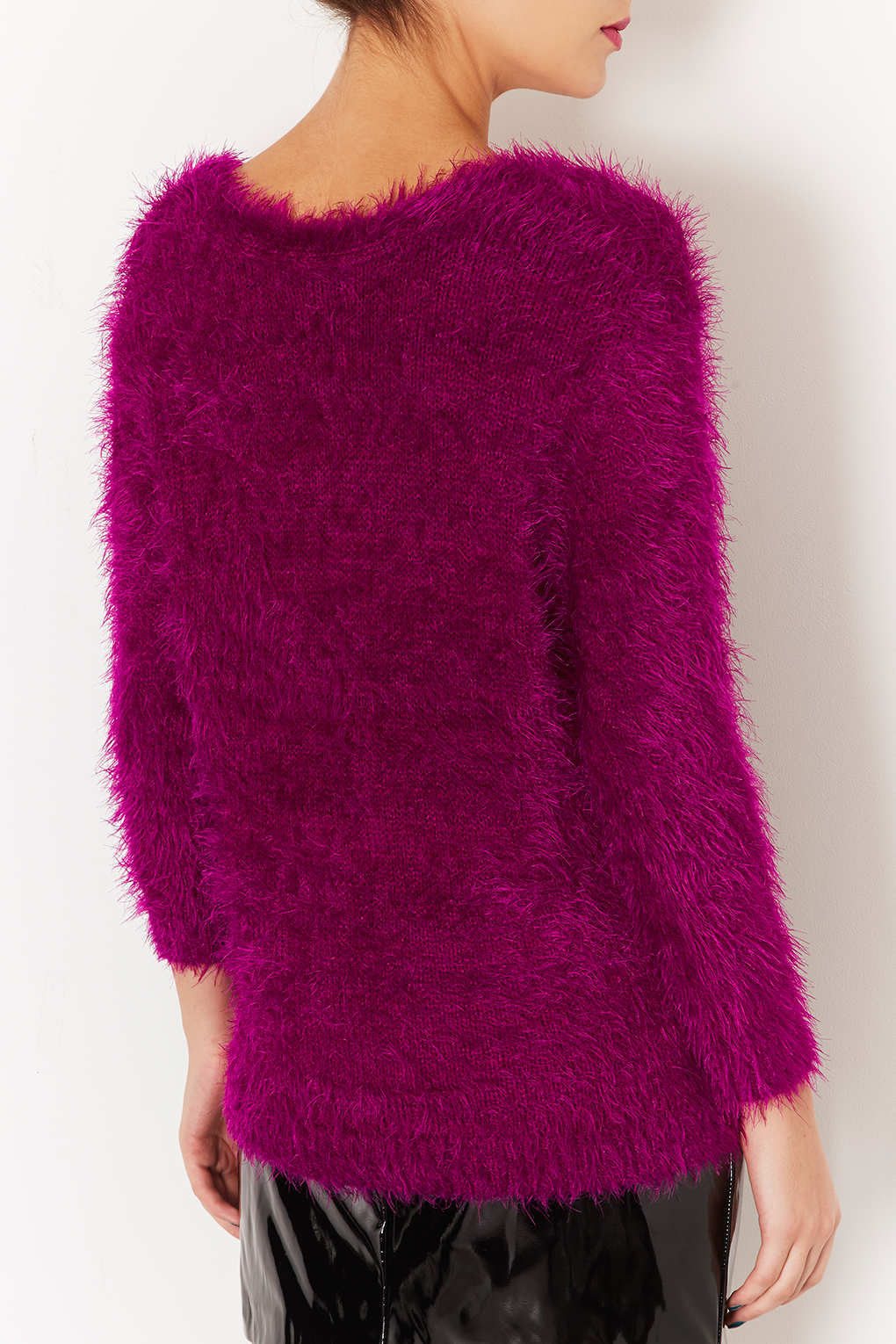 purple fleece jumper