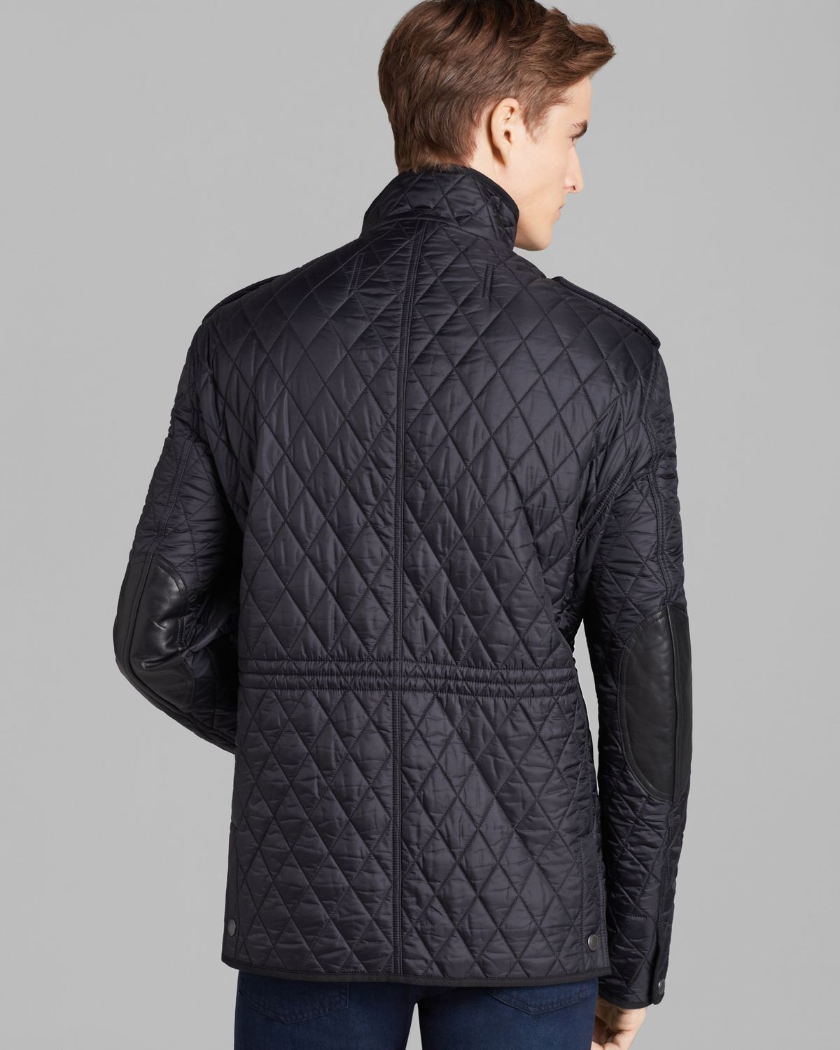 Lyst - Burberry Brit Russel Diamond Quilted Jacket in Black for Men