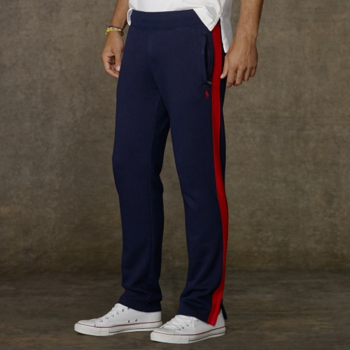 Polo Ralph Lauren Estate Fleece Athletic Pant in Blue for Men | Lyst