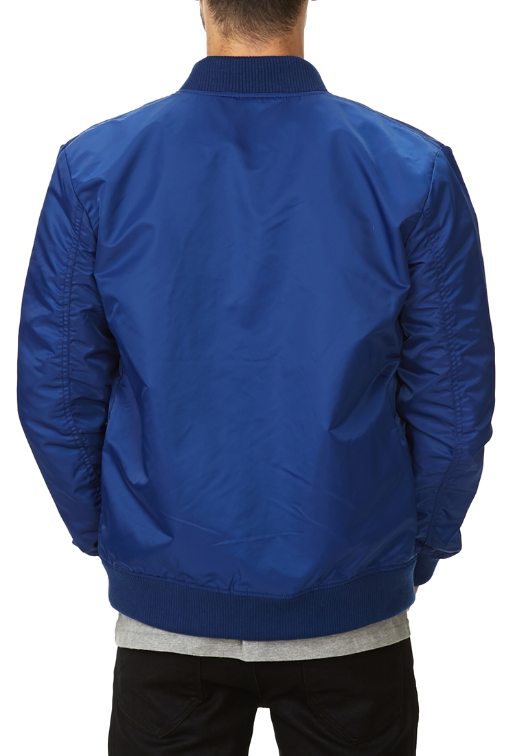 Lyst Forever 21 Everyday Bomber Jacket in Blue for Men