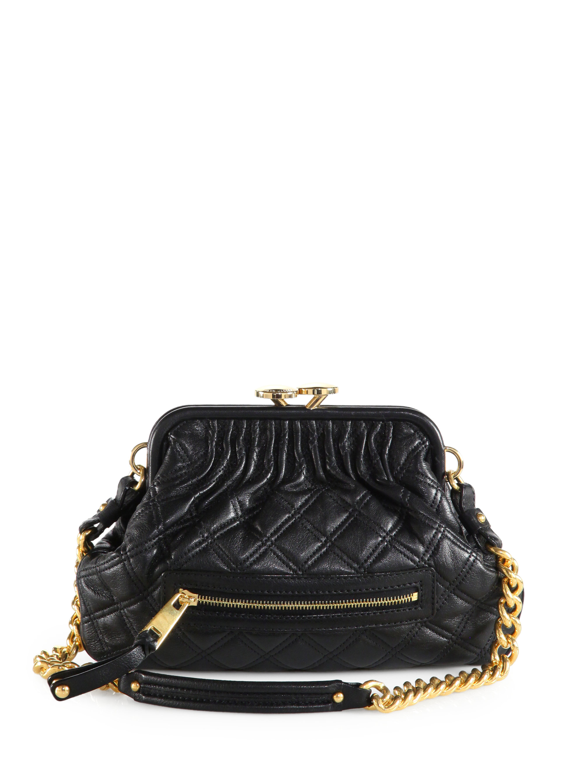 Lyst Marc Jacobs Stam Small Quilted Leather Chain Shoulder Bag In Gallery