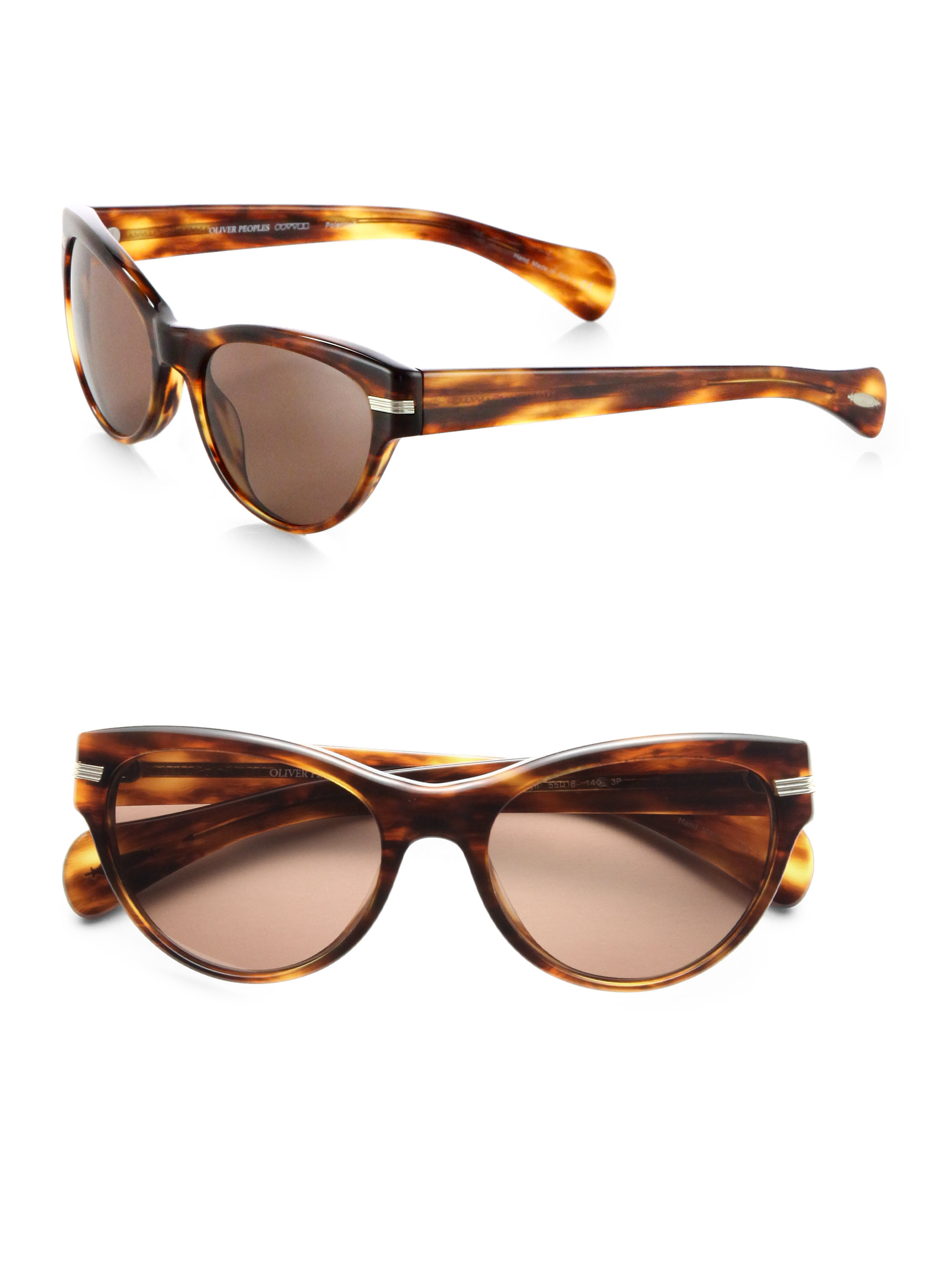 Lyst Oliver Peoples Kosslyn 55mm Cat'seye Sunglasses in Brown