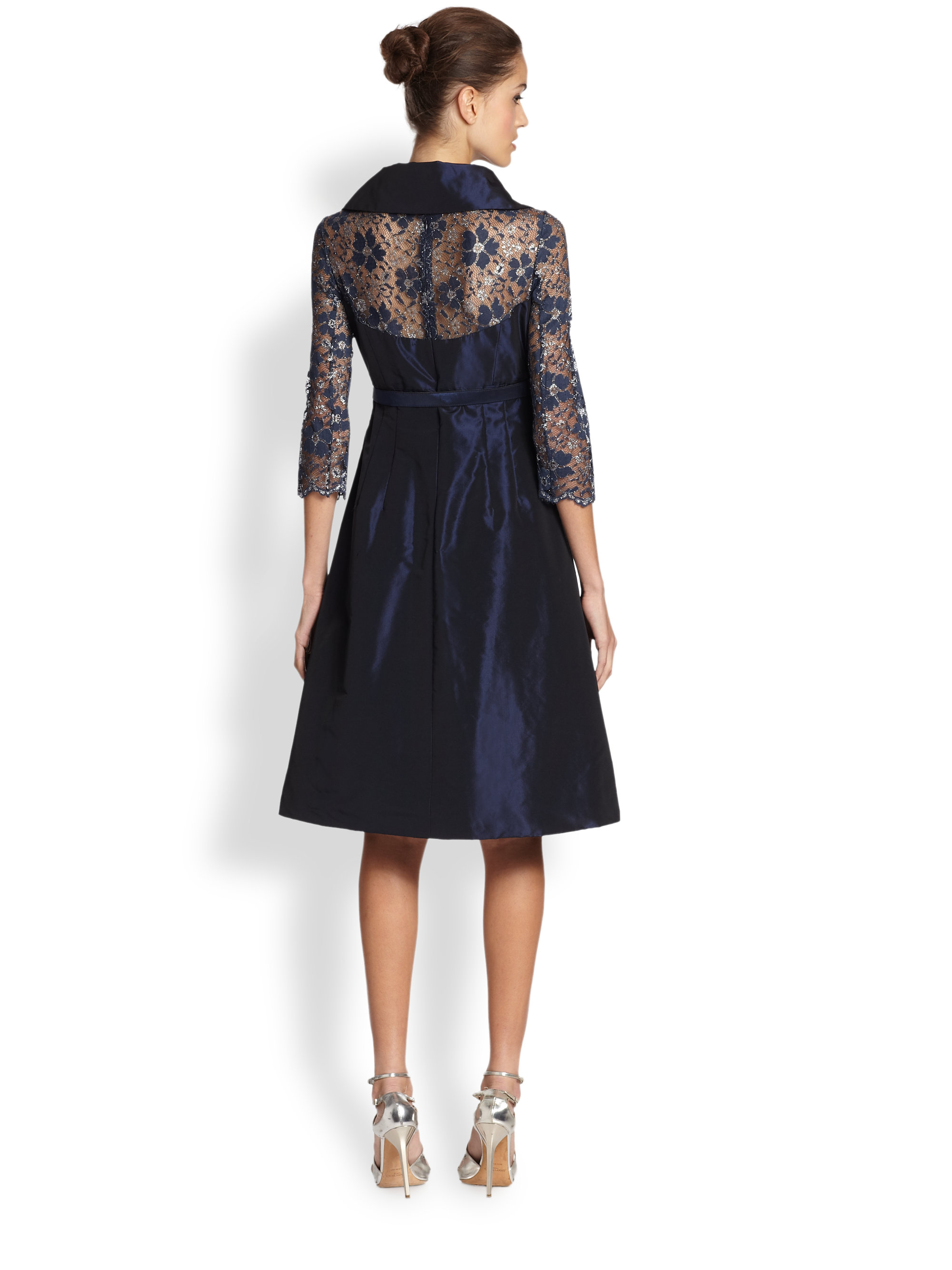 Shawl Collar Cocktail Dress