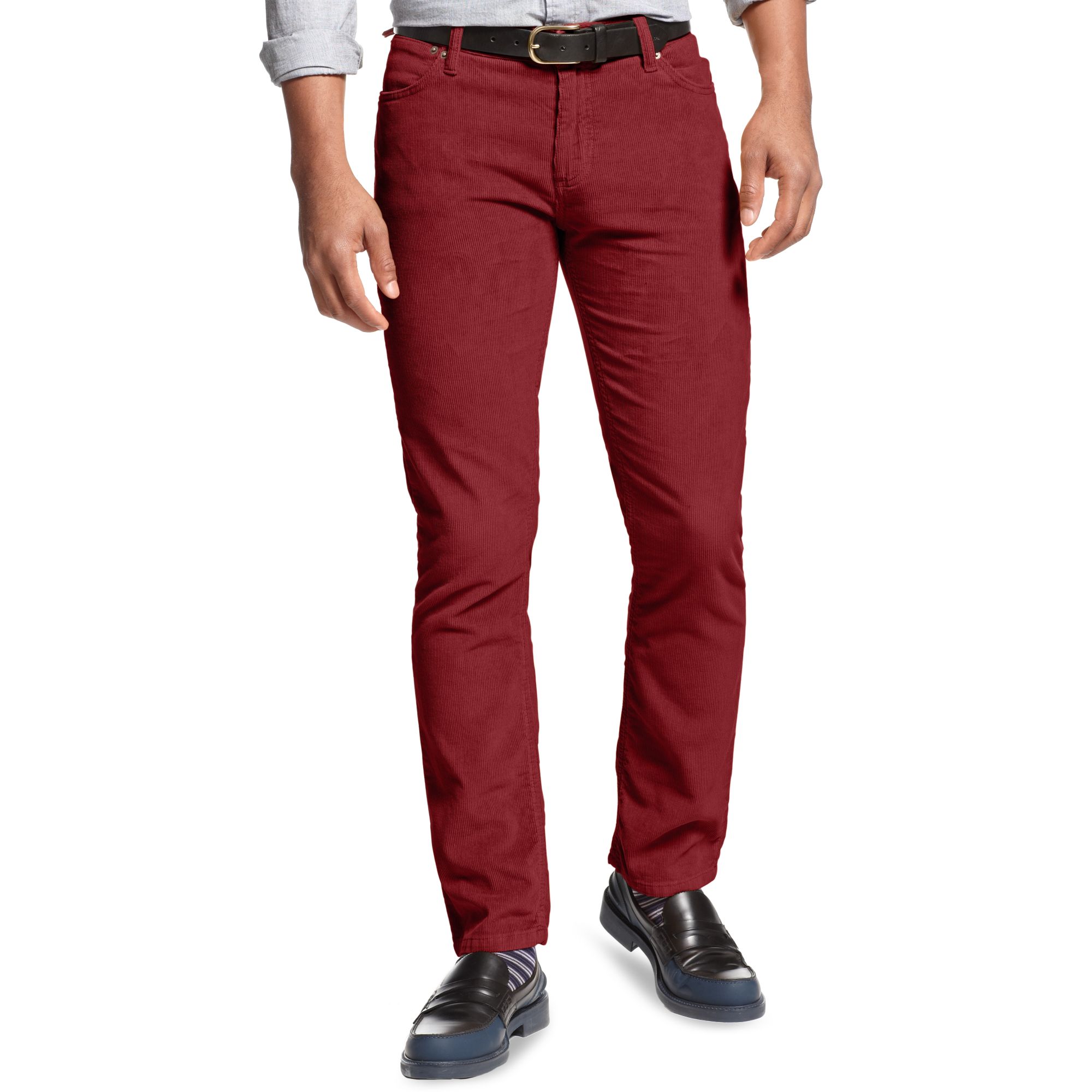 Lyst Tommy  Hilfiger  Gage Rebel Slim Corduroy Pant  in Red 