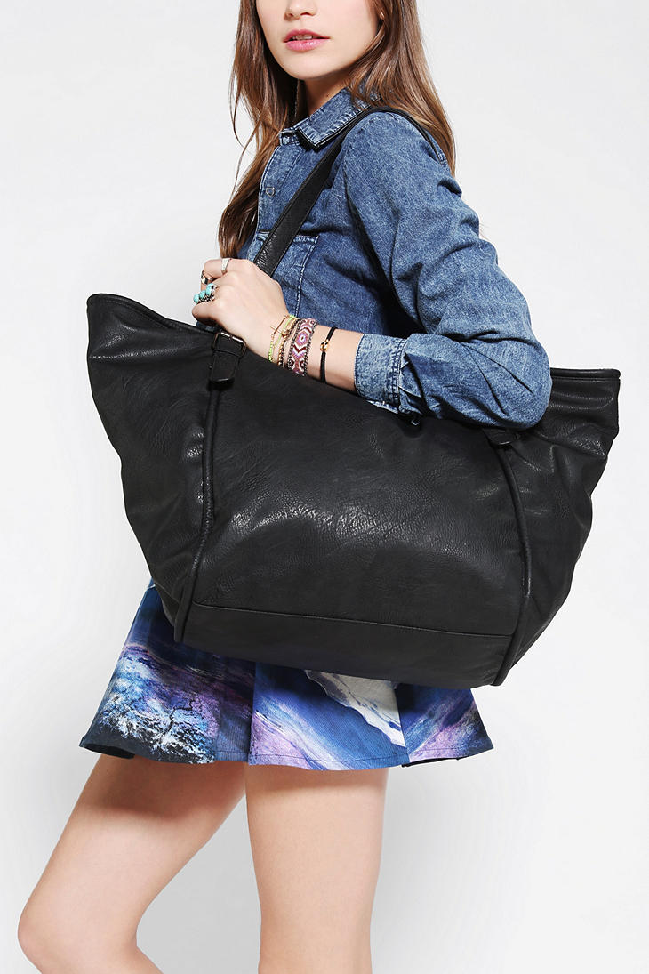 Lyst - Urban outfitters Ecote Doublebuckle Tote Bag in Black