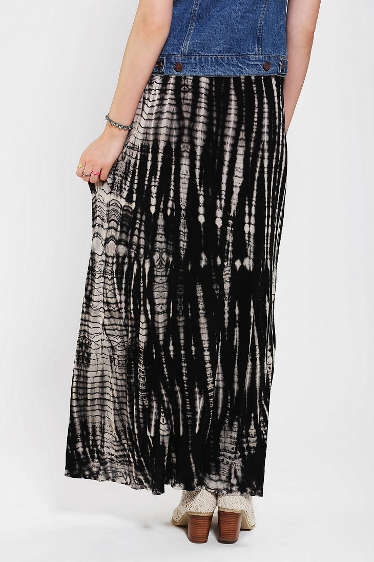 Urban Outfitters Staring At Stars Knit Tie Dye Maxi Skirt In White Lyst 6059