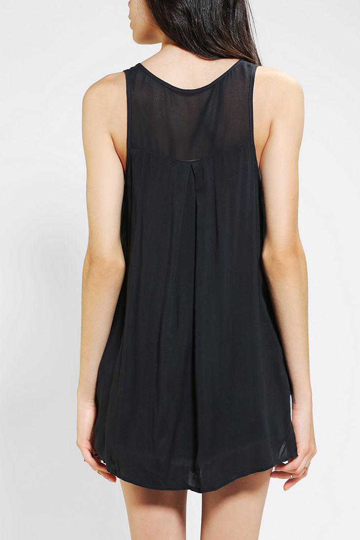 Lyst - Urban Outfitters Silence Noise Military Tank Top in Black