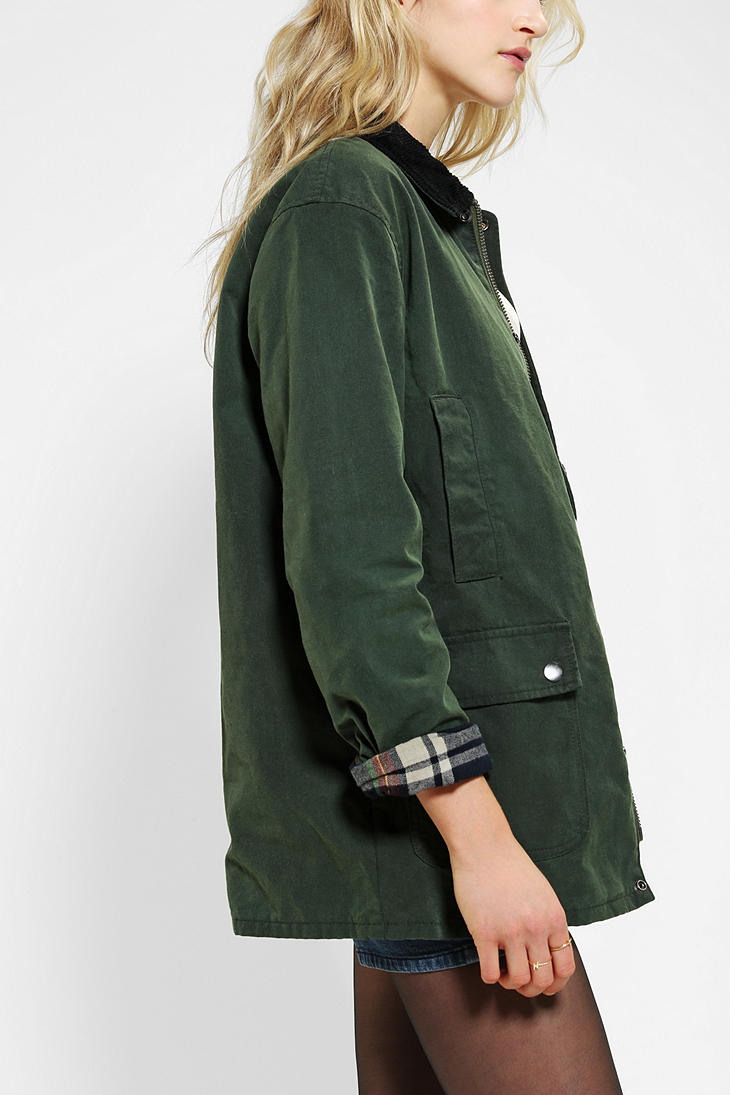 Lyst Urban Outfitters Bdg Waxed Canvas Hunting Jacket in Green