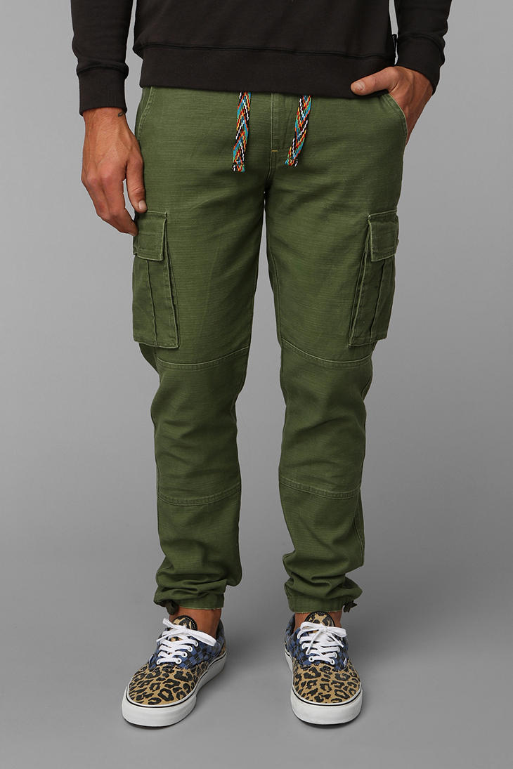 urban outfitters black cargo trousers