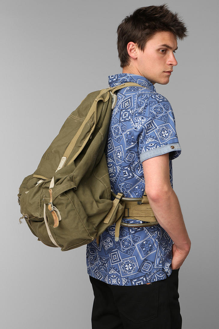 Lyst Urban Outfitters Vintage Mens Military Framed Backpack in