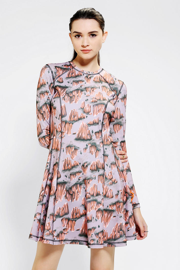 Lyst Urban Outers Opening Ceremony Seamed Rock Dress In Pink Gallery