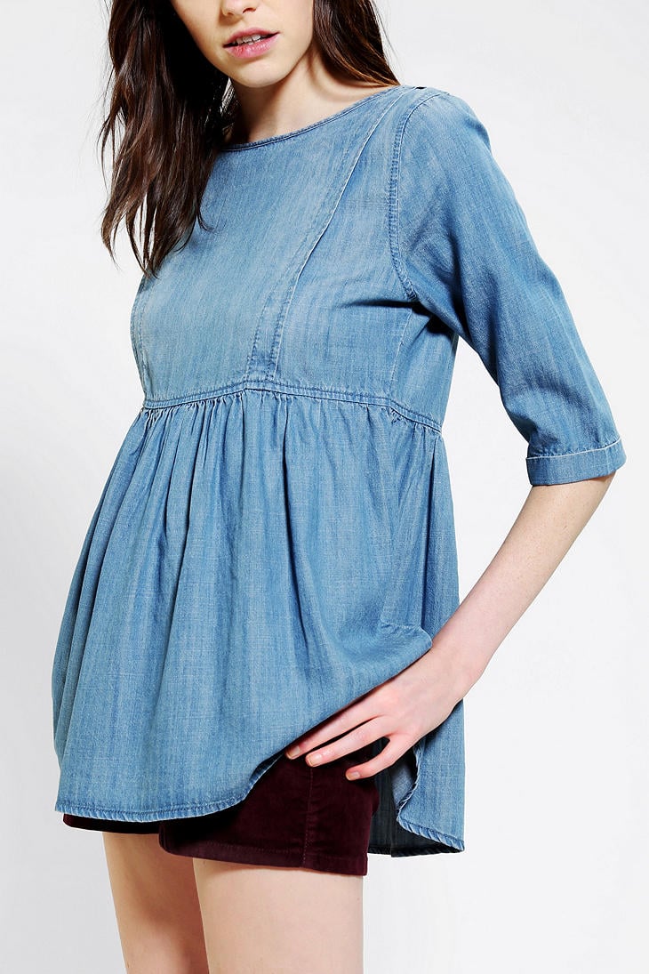 girls chambray top