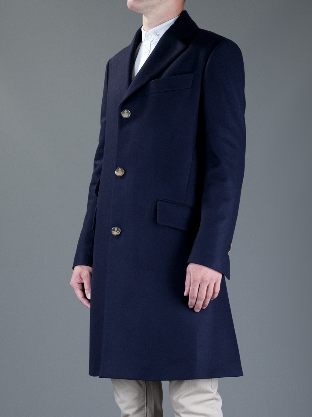 Lyst - Vivienne Westwood Military Coat in Blue for Men