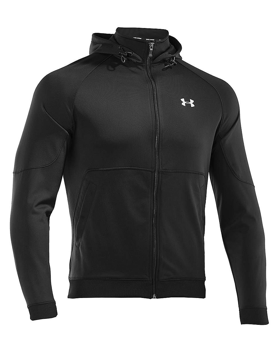 Under armour Stamina Hooded Track Jacket in Black for Men | Lyst