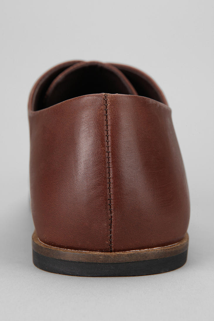 Lyst Urban outfitters Uo Leather Derby Shoe in Brown for Men