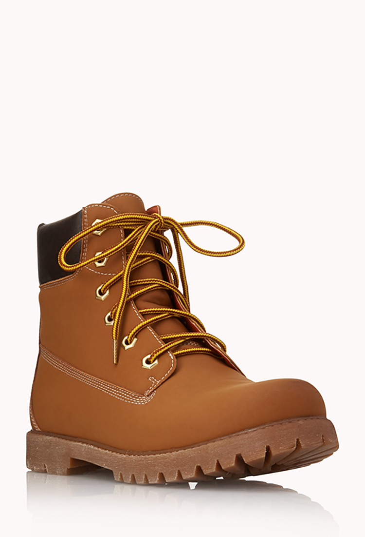 Lyst Forever 21 Iconic Hiking Boots in Brown