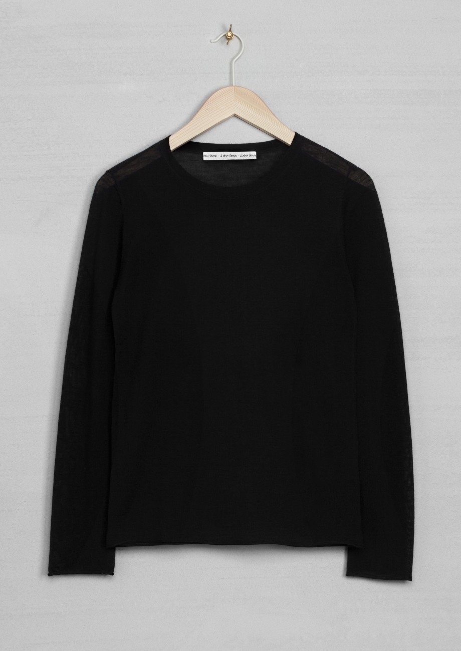 Other Sweater other stories wool sweater in black lyst Other Sweater other stories wool sweater in black lyst