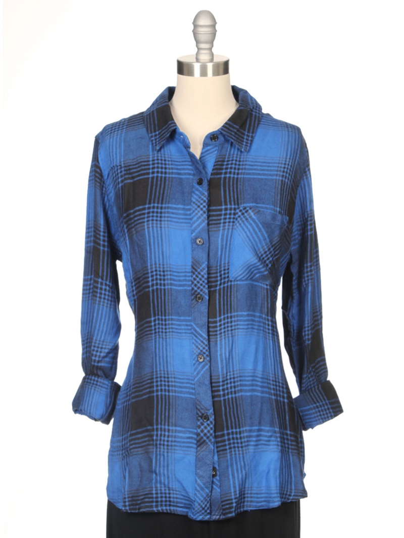 Rails Hunter Plaid Shirt in Blue (COBALT BLACK) | Lyst