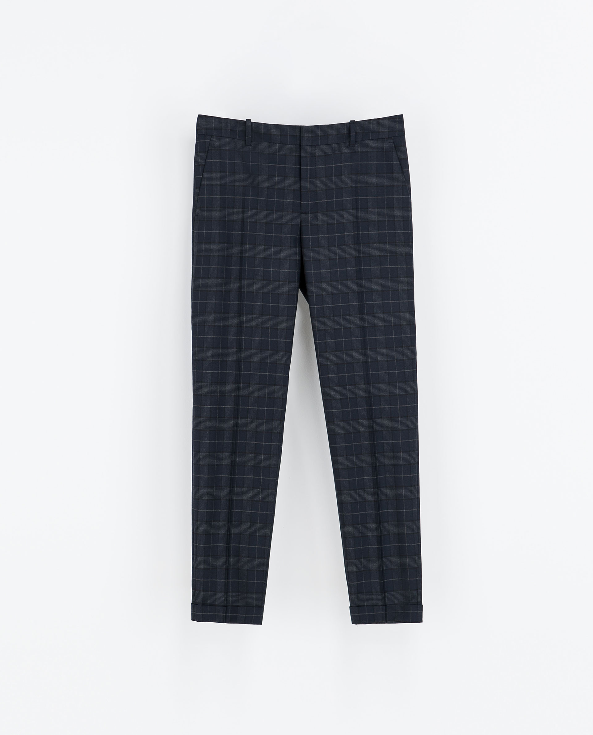 zara yellow plaid pants