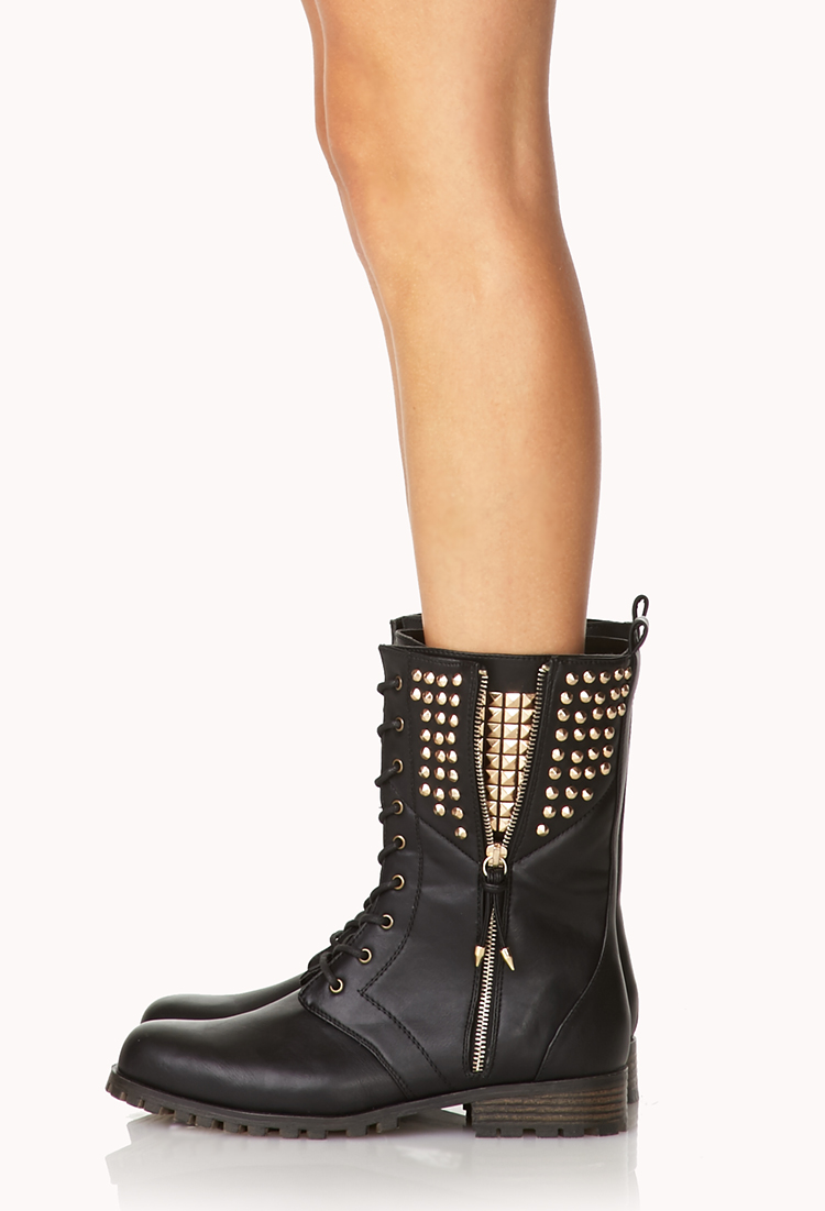 combat boots with heels forever 21