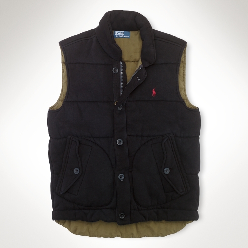 black polo vest mens