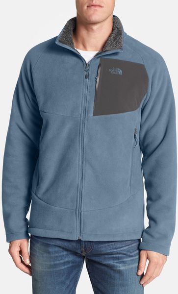 The North Face Chimborazo Zip Front Fleece Jacket in Gray for Men ...