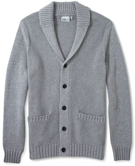 Wesc Oscar Cardigan Sweater in Gray for Men (Grey Melange) | Lyst