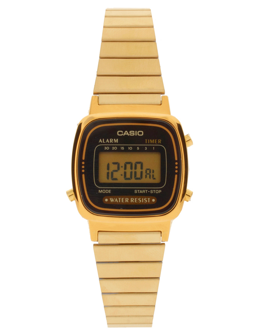 g shock black gold digital