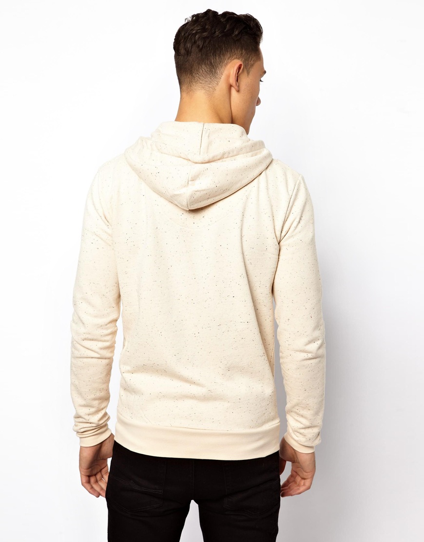 Lyst - French Connection Criminal Damage Zip Up Hoodie in Natural for Men