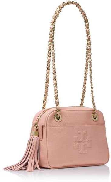 Tory Burch Thea Crossbody Chain Bag in Pink (PORCELAIN PINK) | Lyst