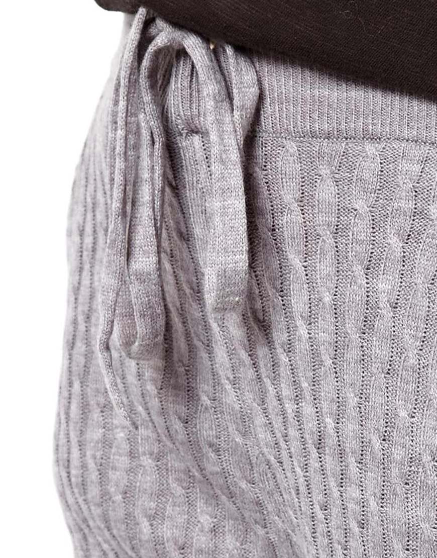 knitted grey joggers