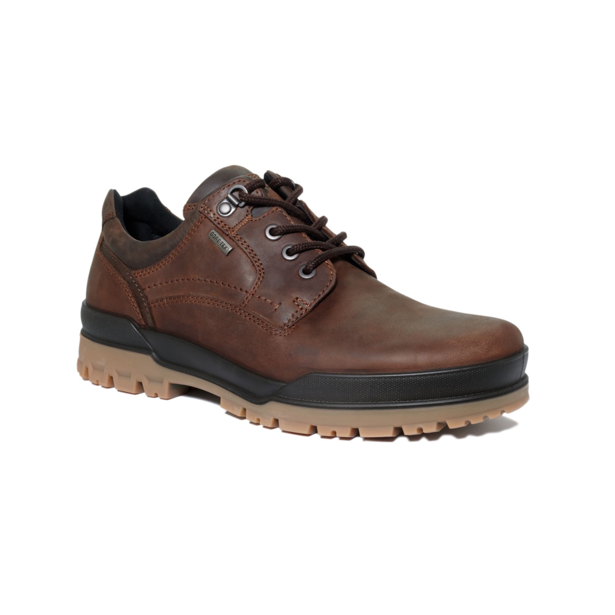 Ecco Track 6 Gtx Goretex Waterproof Shoes in Brown for Men (Cocoa Brown ...