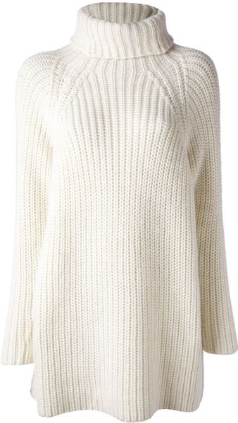 Carin Wester Chunky Knit Sweater in White | Lyst