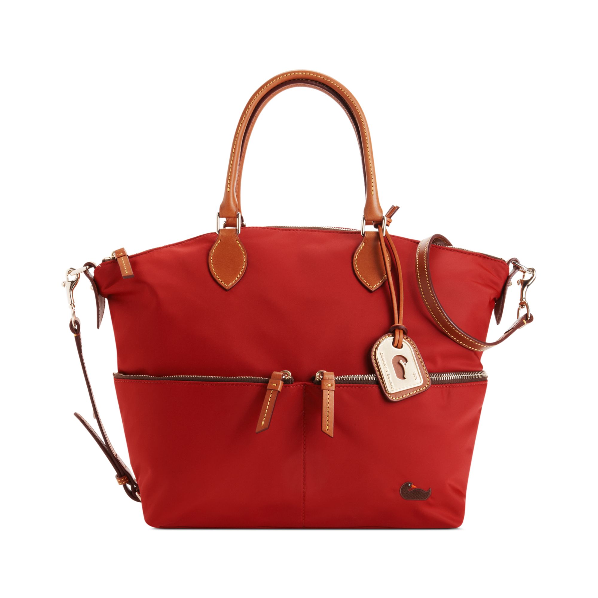 Dooney & bourke Nylon Vanessa Bag in Red | Lyst