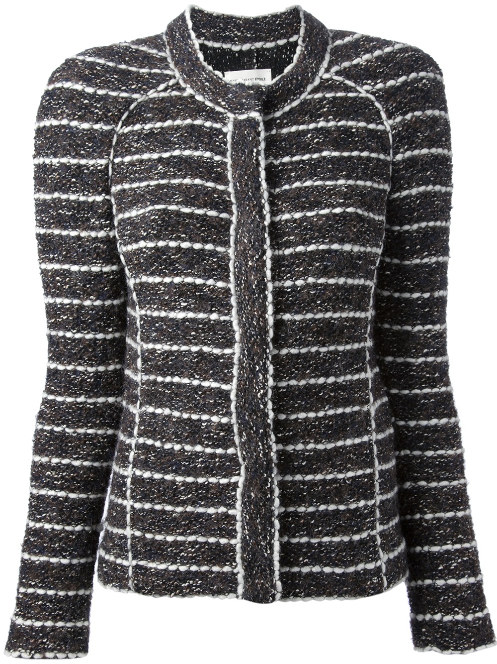 Lyst - Étoile isabel marant Iona Textured Cardigan in Gray