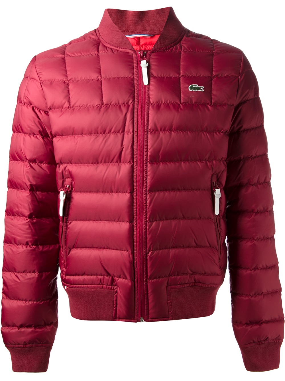 lacoste long padded jacket