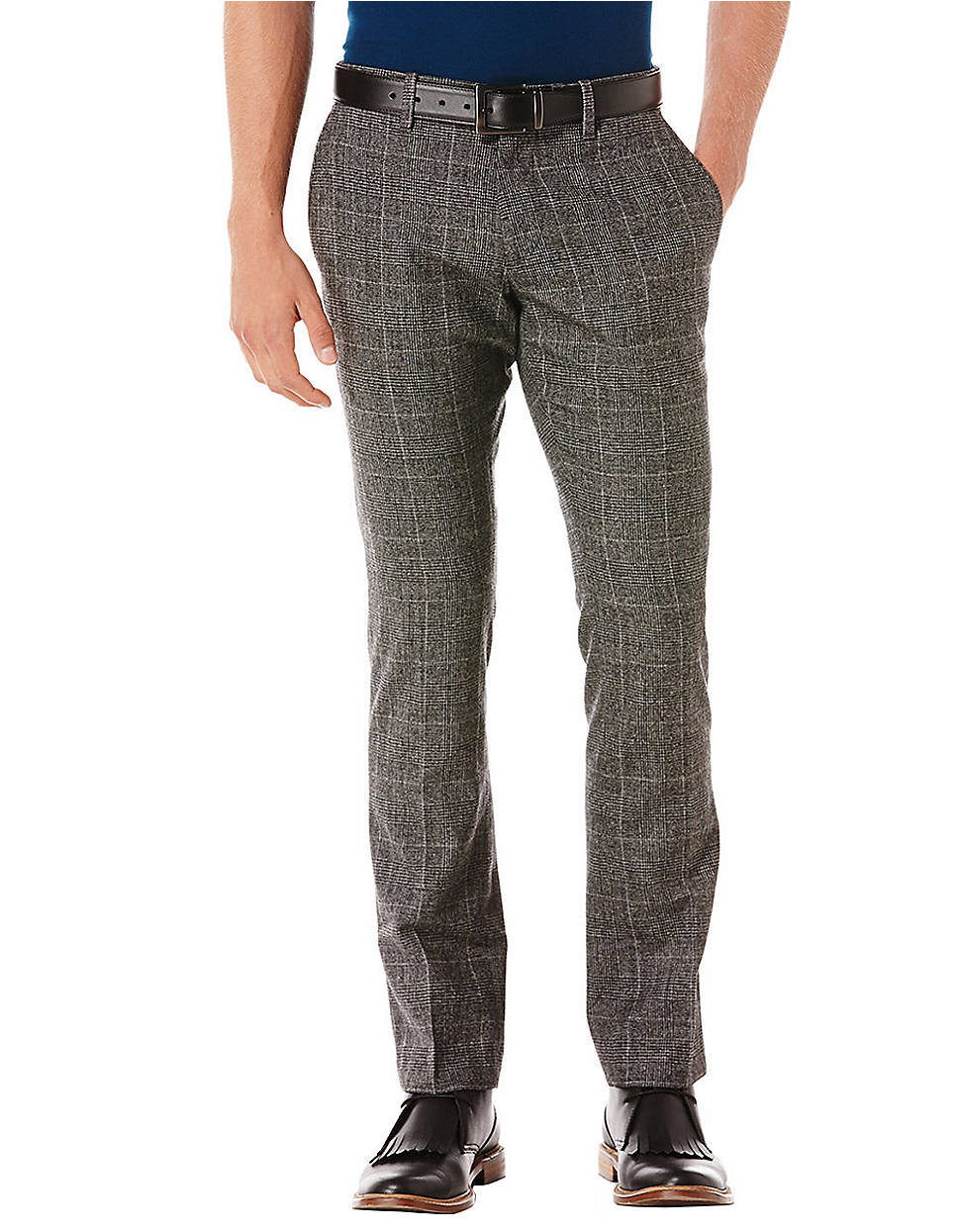 Original Penguin Prince Of Whale Windowpane Check Pants in Black for ...