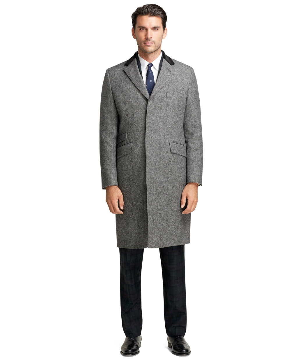 Brooks brothers Winston Chesterfield Coat in Gray for Men | Lyst