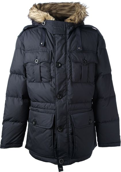 Polo Ralph Lauren Padded Parka in Blue for Men | Lyst