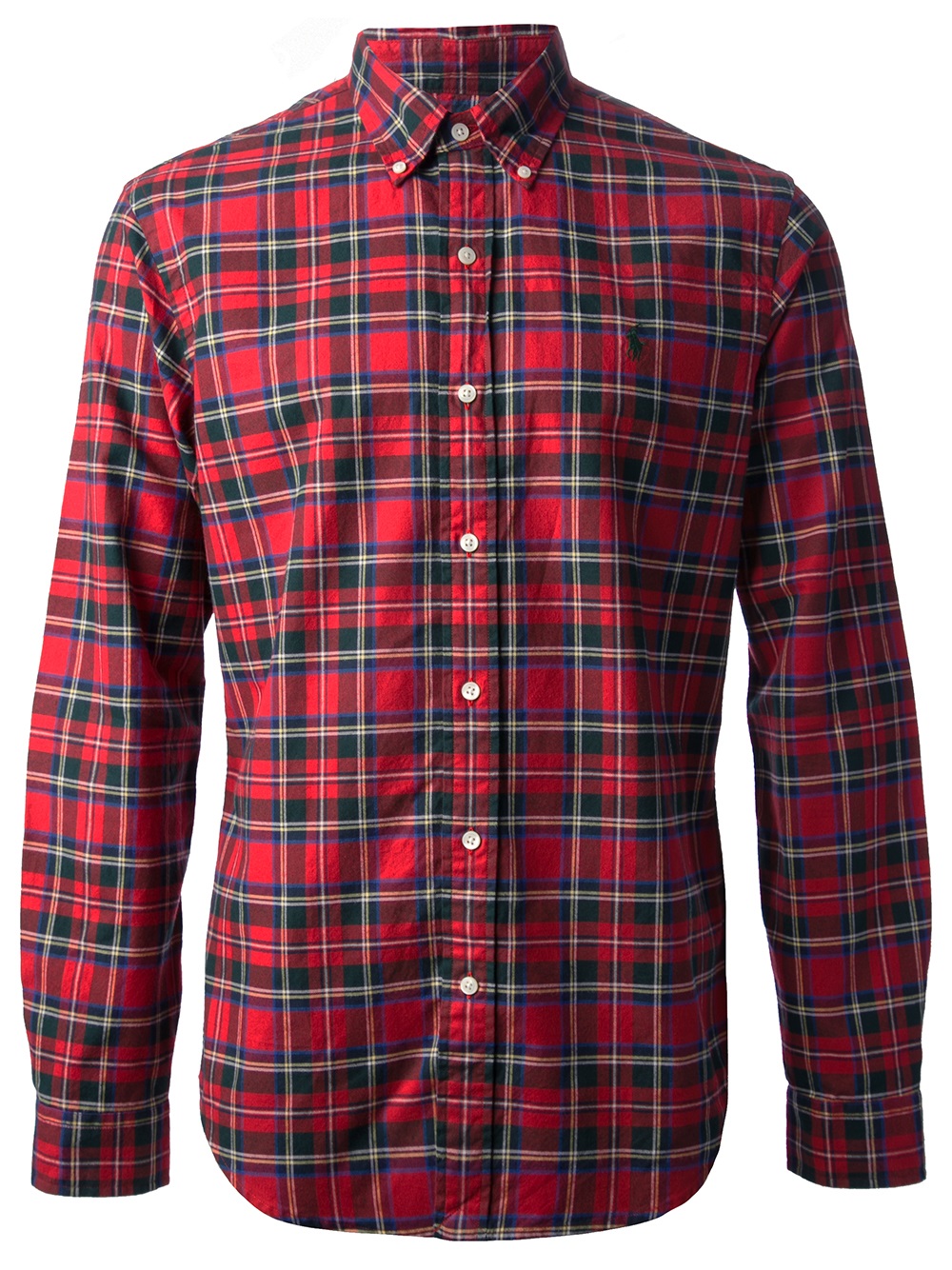 Polo ralph lauren Plaid Button Down Shirt in Red for Men | Lyst