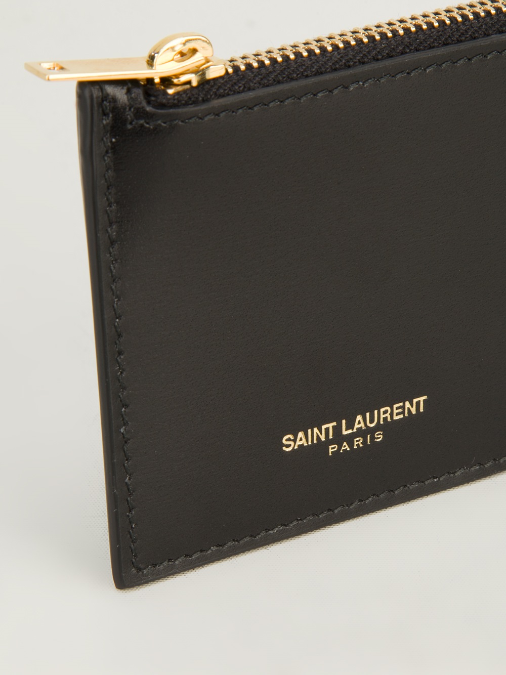 saint laurent mens card wallet