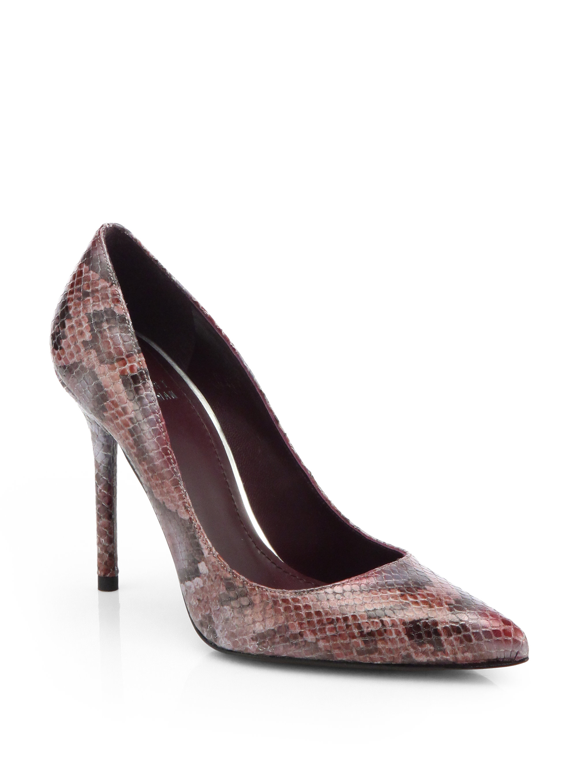 stuart weitzman snake heels