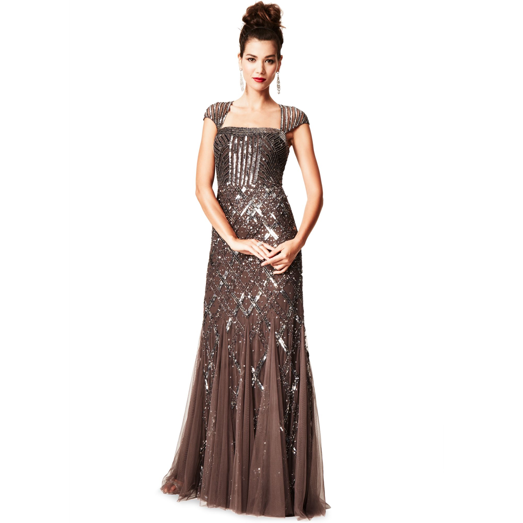 adrianna papell petite formal dresses