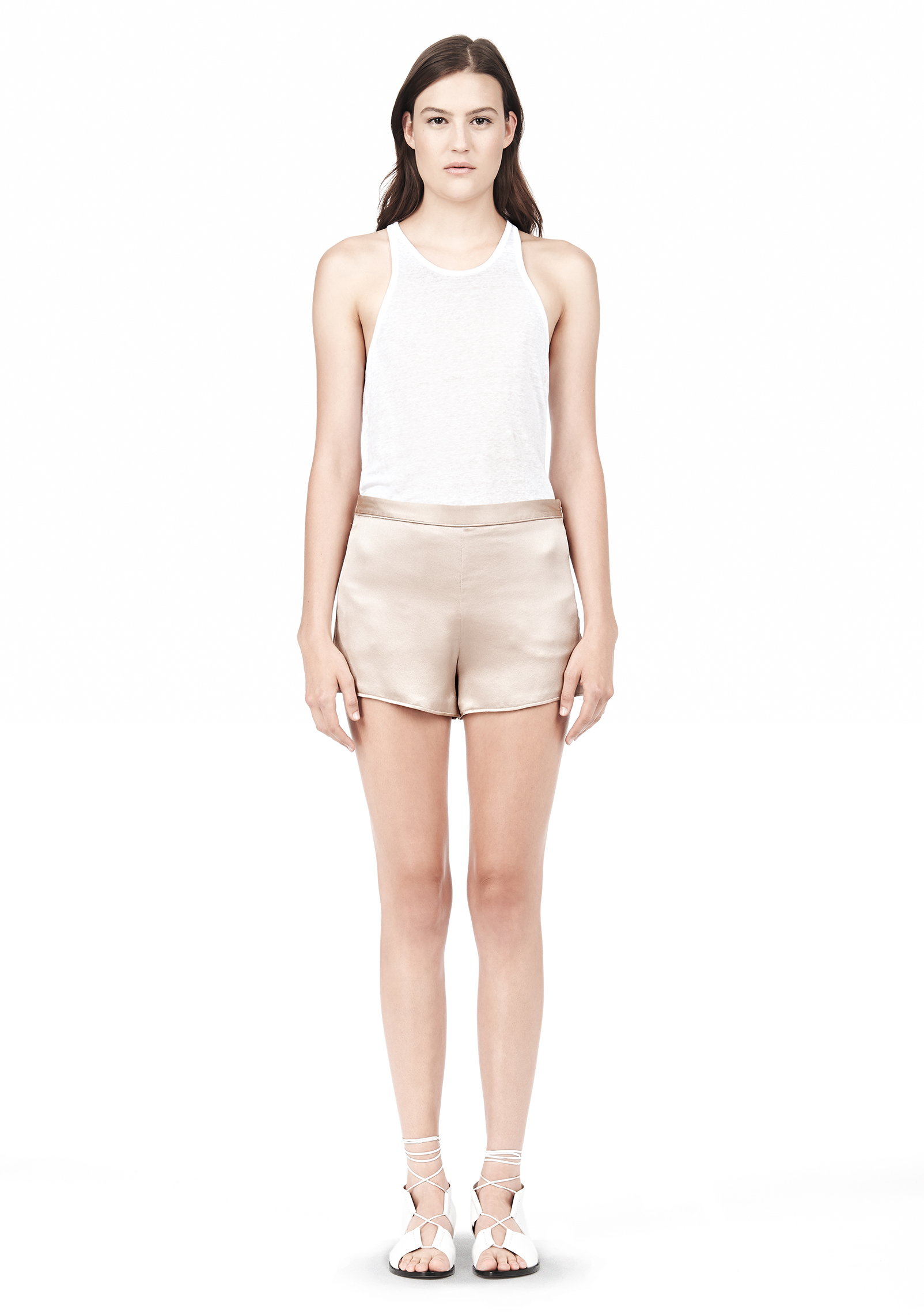 pink alexander wang shorts