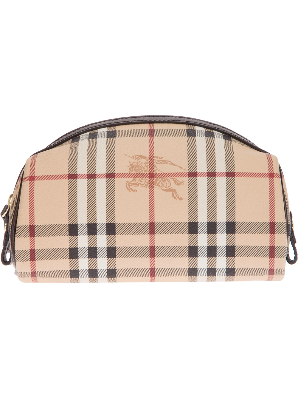 Lyst Burberry Haymarket Makeup Bag In Natural Gallery
