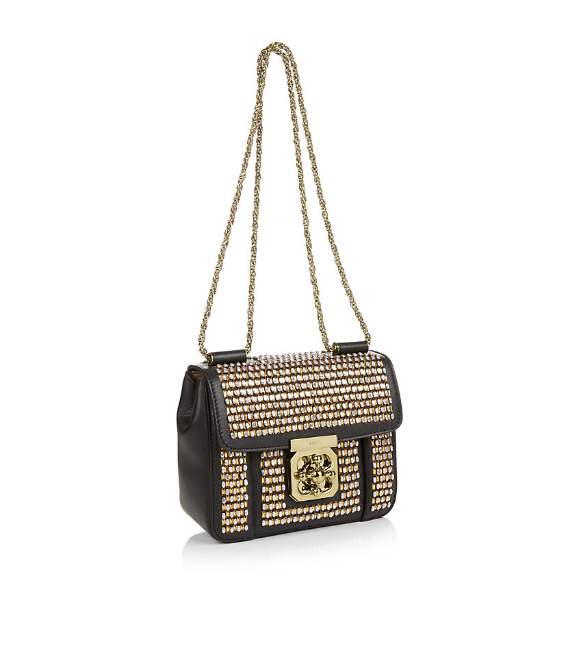 cloe handbag - Chlo Small Beaded Elsie Shoulder Bag in Gold | Lyst