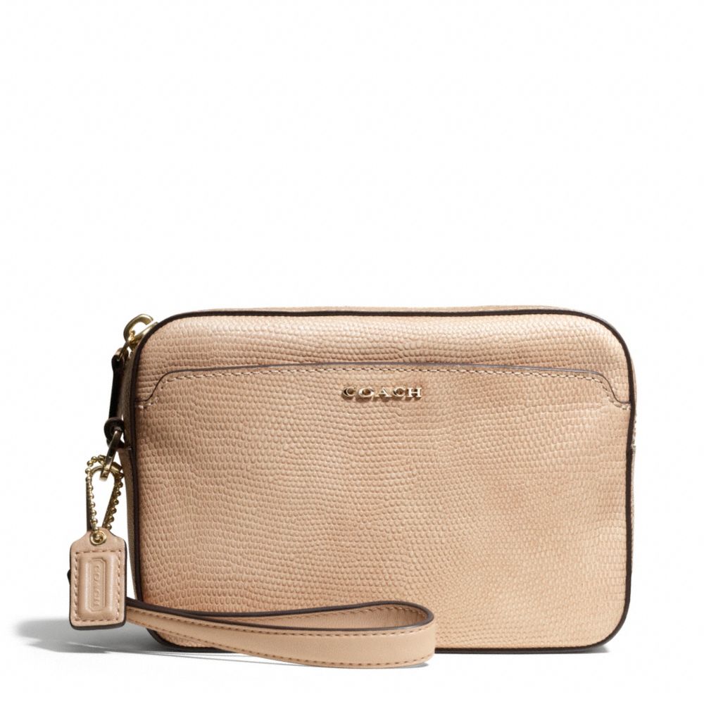 coach wristlets beige