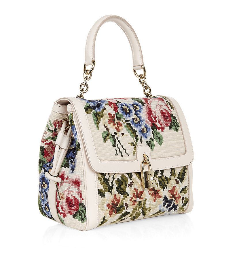 Dolce & gabbana Dolce Floral Tapestry Handbag in Multicolor | Lyst